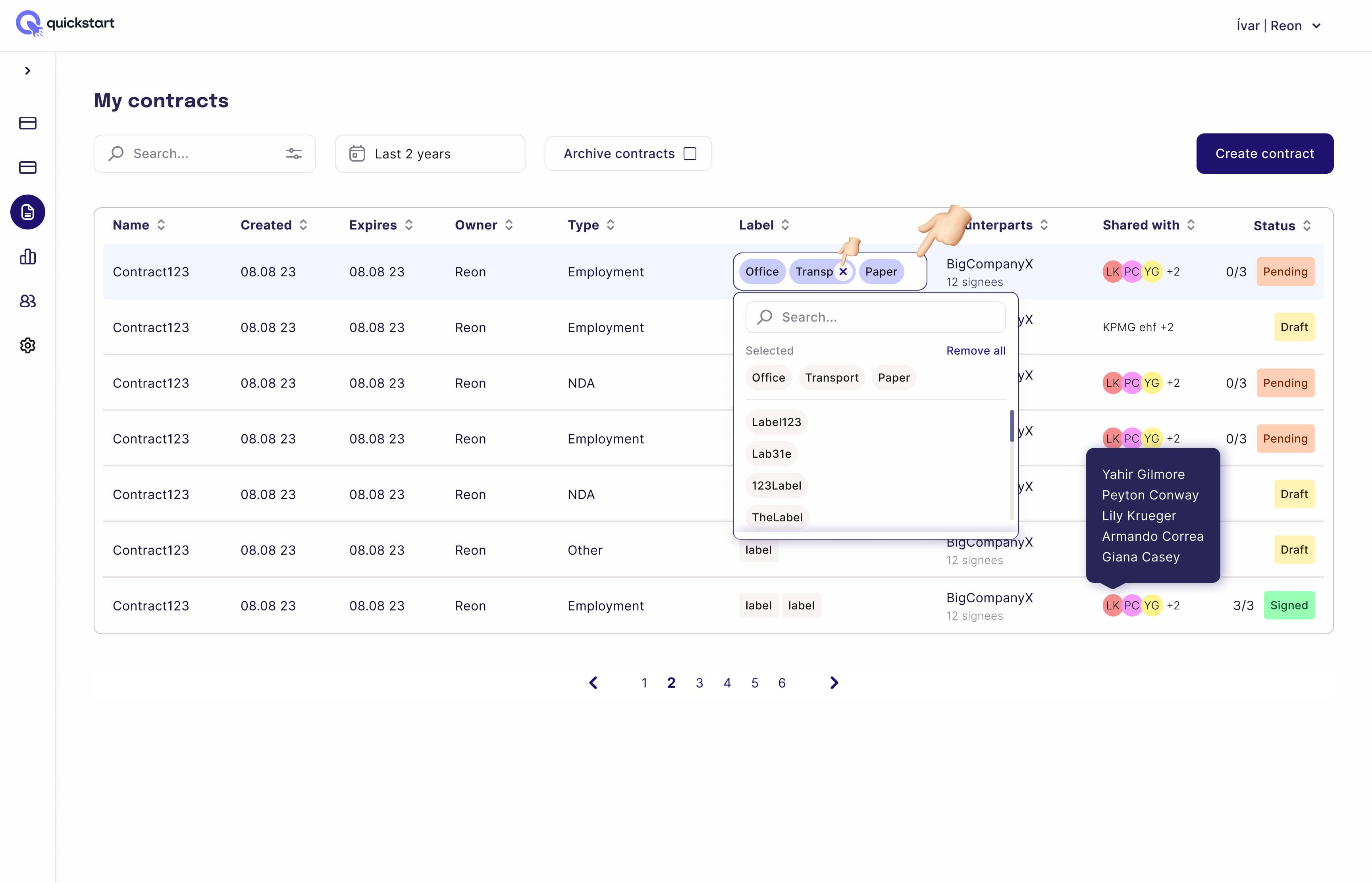 Contract & Document Management